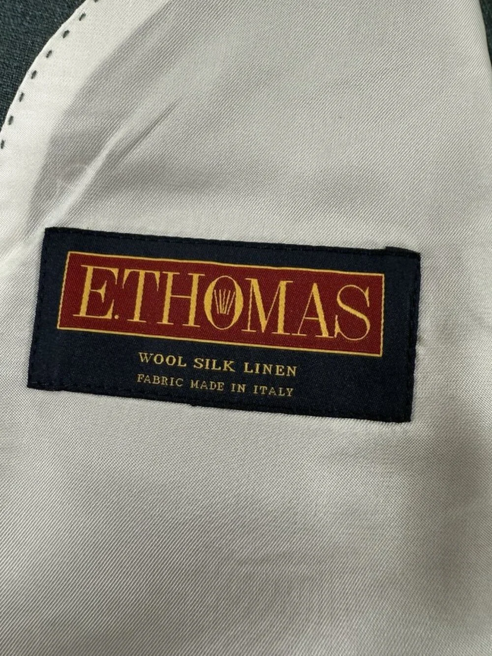 Suitsupply Havana Double Breast Suit Brescia E Thomas Linen Wool Silk Sz 44/36